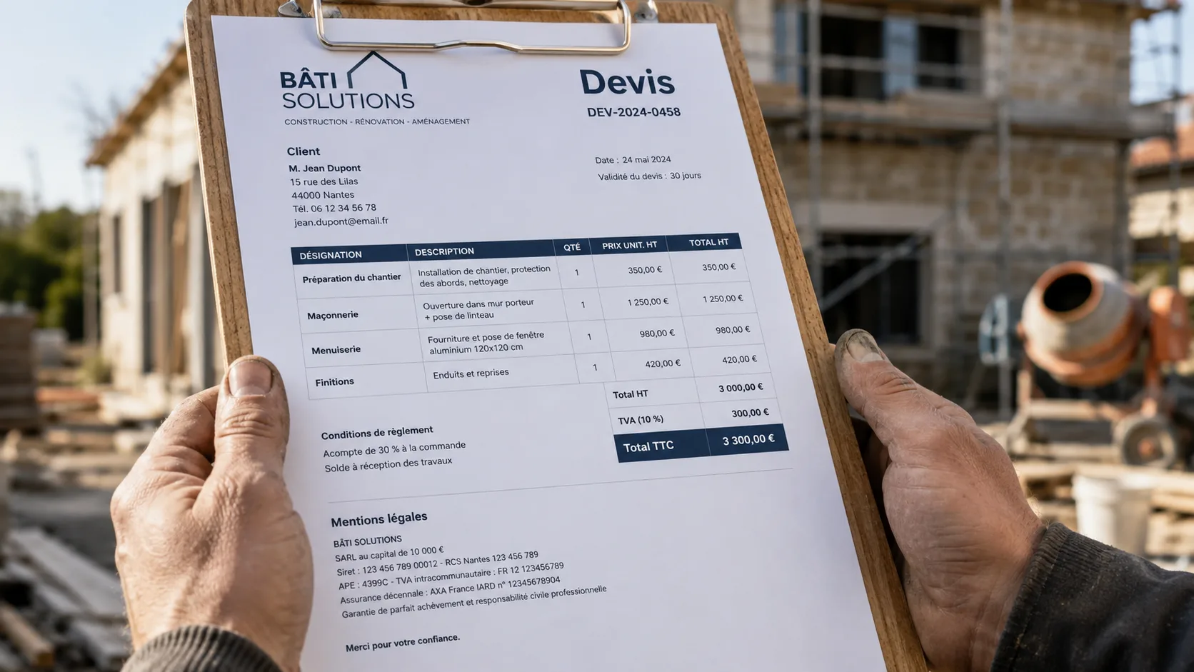 Devis et factures artisan : les mentions obligatoires pour être en règle et éviter les litiges